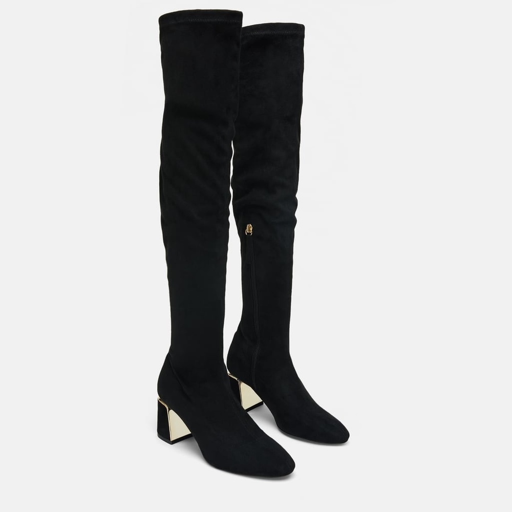 OVER-THE-KNEE HEELED BOOTS - Picture 2 of 5